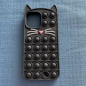 Cat pop it phone case